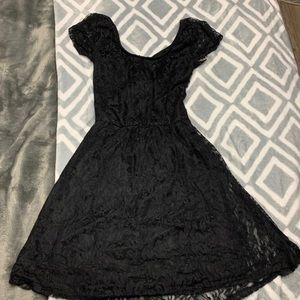 Black laced dress